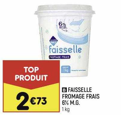 Faisselle Fromage Frais 6% M.g.