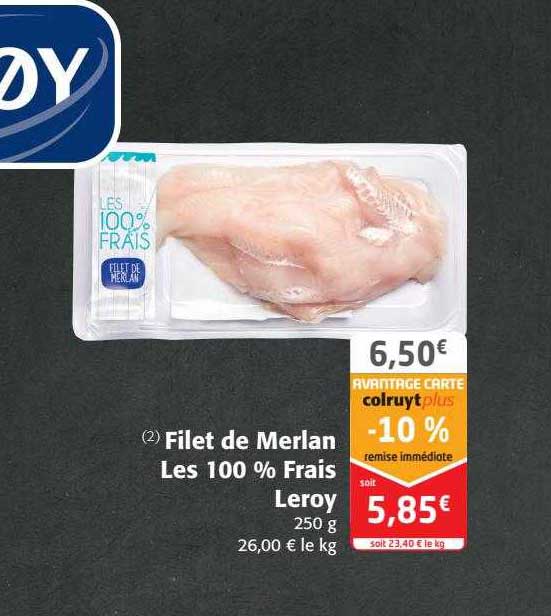 filet de merlan les 100% frais leroy