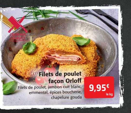 filets de poulet façon orloff