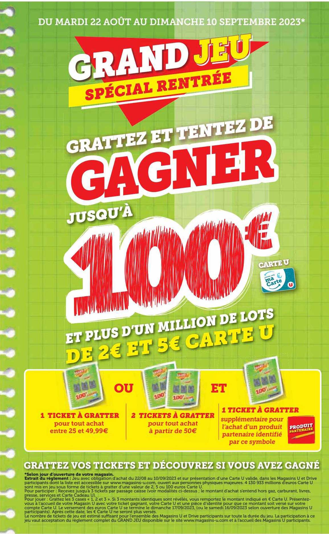 Grand Jeu Spécial Rentrée