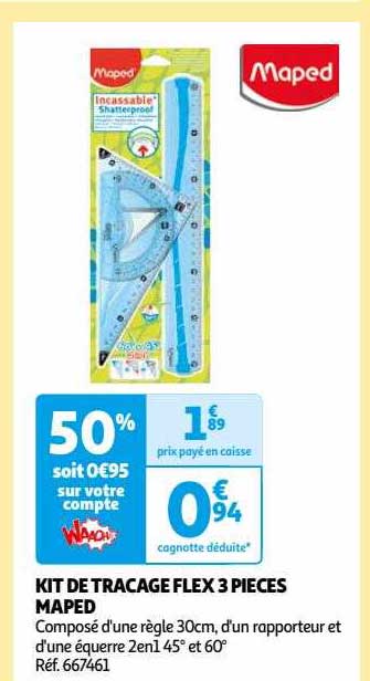 Kit De Traçage Flex 3 Pièces Maped