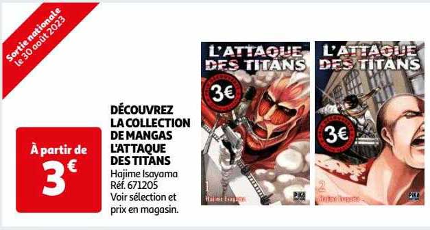 la collection de mangas l'attaque des titans