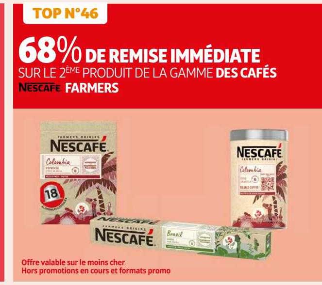 la gamme des cafés nescafé farmers