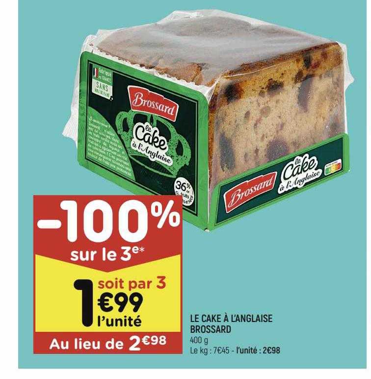 le cake à l'anglaise brossard