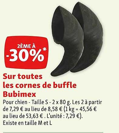 les cornes de buffle bubimex