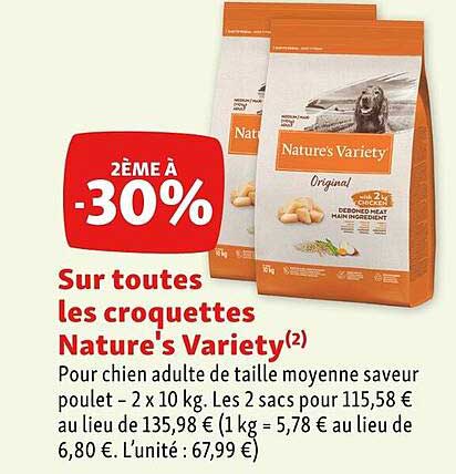 Les Croquettes Nature's Variety