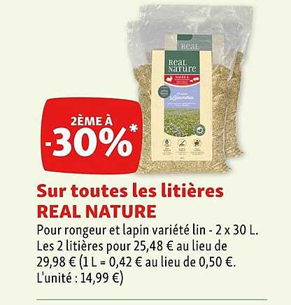 les litières real nature