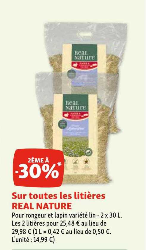 les litières real nature