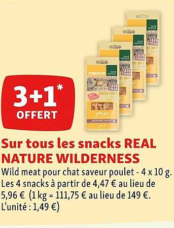 les snacks real nature wilderness