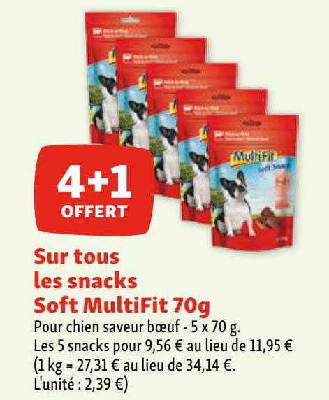 les snacks soft multifit 70g