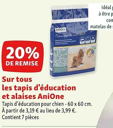 les tapis d'éducation et alaises aniOne