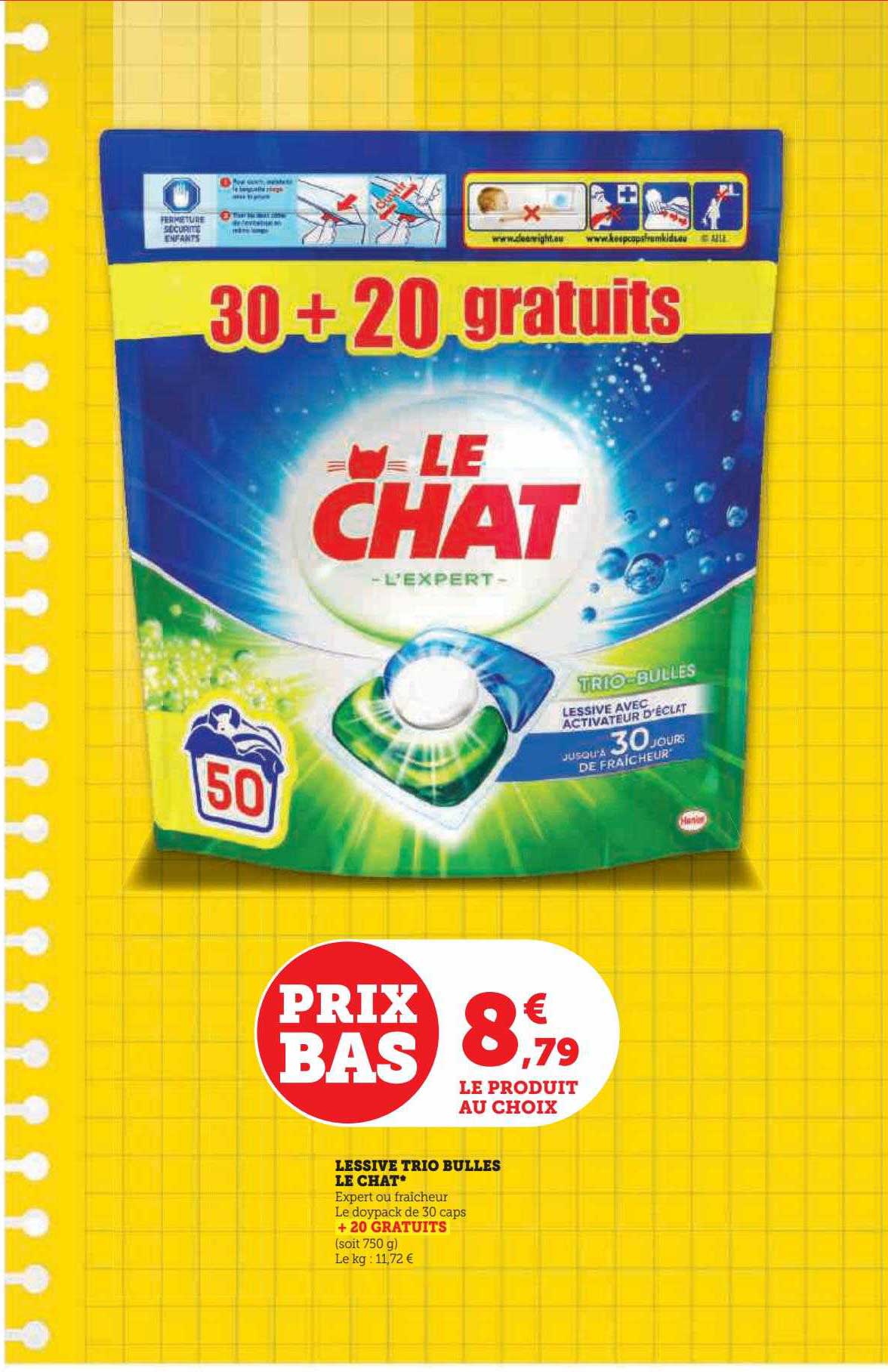 Lessive Trio Bulles Le Chat