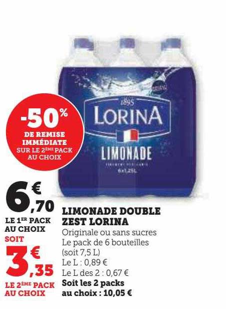 limonade double zest lorina