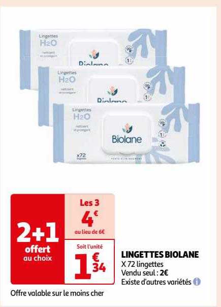 Lingettes Biolane