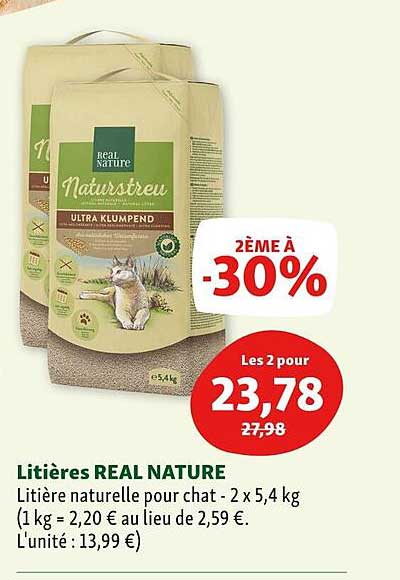 litières real nature