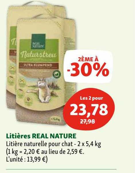 litières real nature