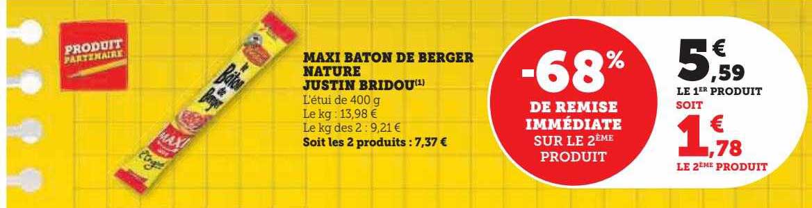 Maxi Bâton De Berger Nature Justin Bridou