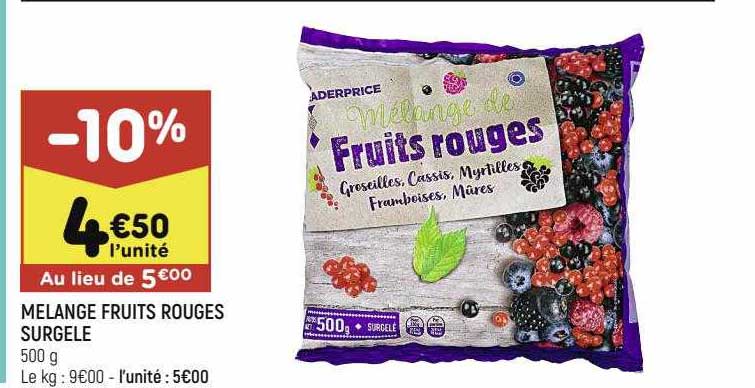 Mélange Fruits Rouges Surgelé