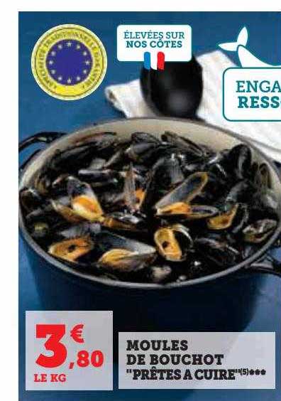 moules de bouchot "prêtes à cuire"