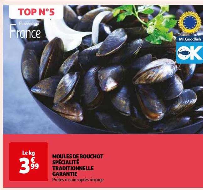 moules de bouchot spécialité traditionnelle garantie
