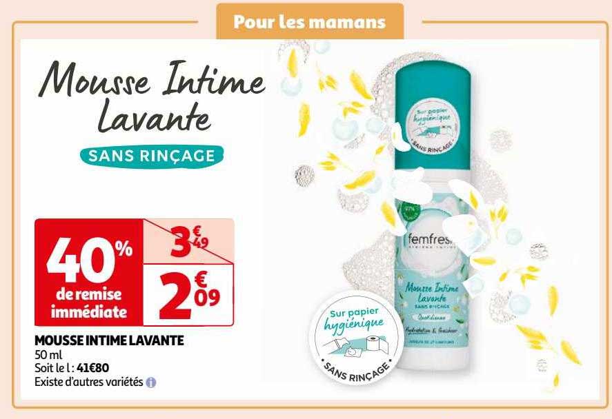 mousse intime lavante