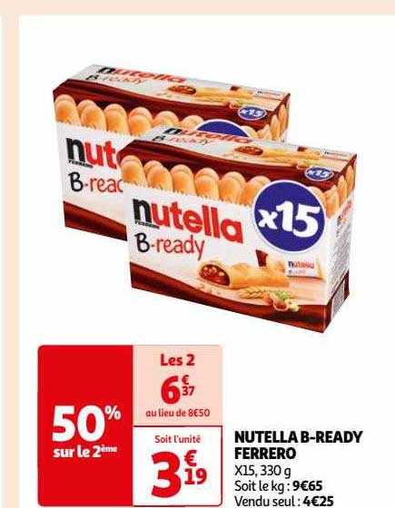 nutella b-ready ferrero