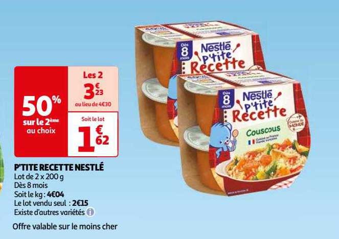 p'tite recette nestlé