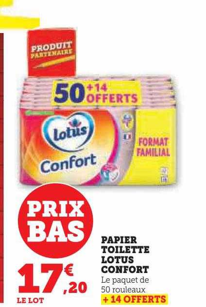 Papier Toilette Lotus Confort