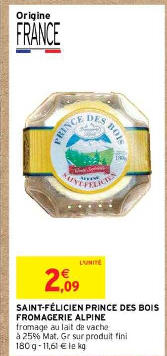 saint-félicien prince des bois fromagerie alpine