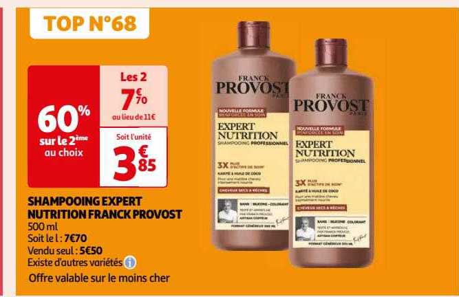shampooing expert nutrition franck provost