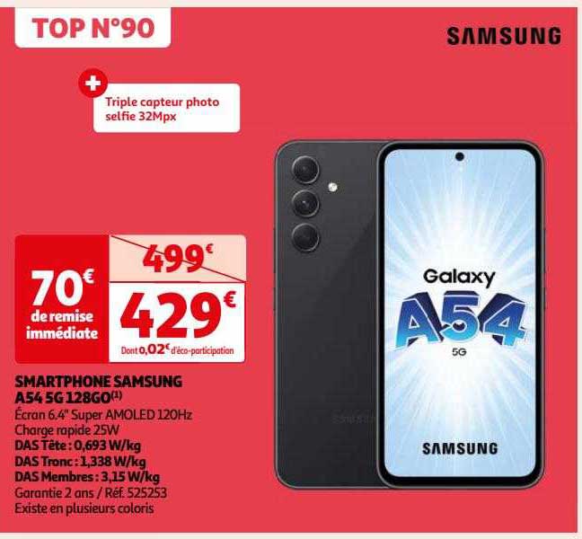 Smartphone Samsung A54 5g 128go