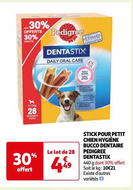 Stick Pour Petit Chien Hygiène Bucco Dentaire Pedigree Dentastix