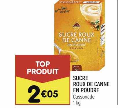 sucre roux de canne en poudre