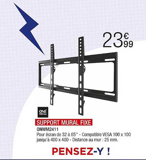 support mural fixe one for all