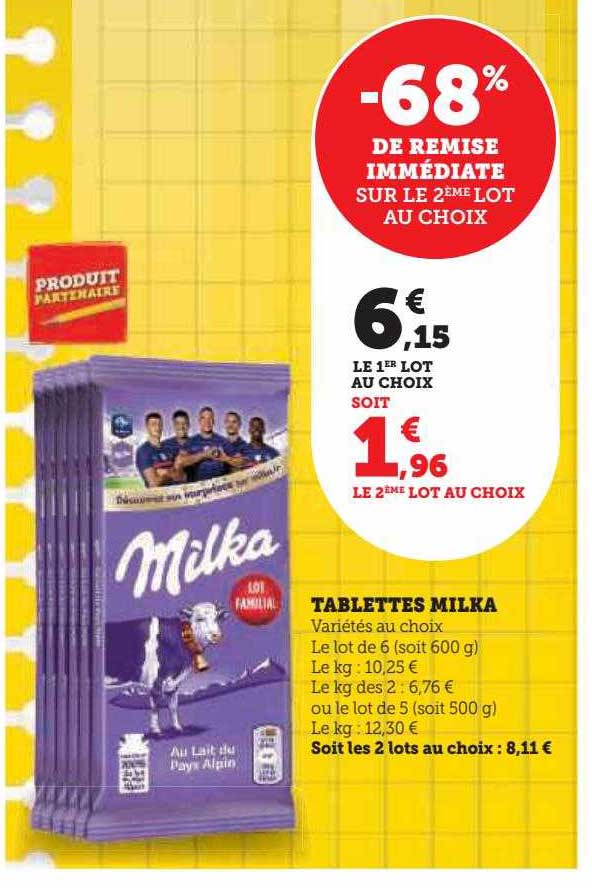 tablettes milka