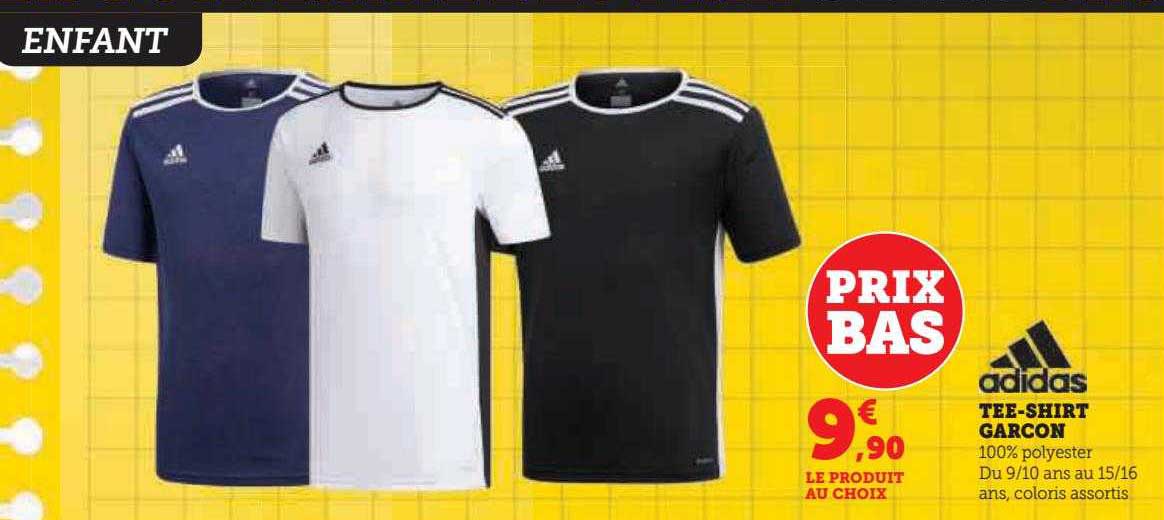 tee-shirt garçon adidas