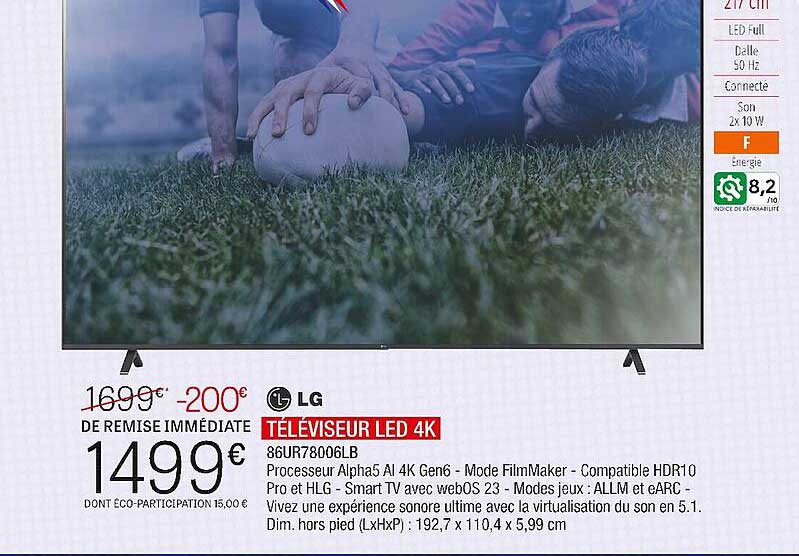 Téléviseur Led 4k Lg