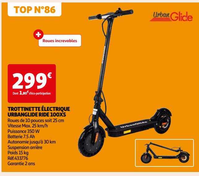 Trottinette électrique Urbanglide Ride 100xs