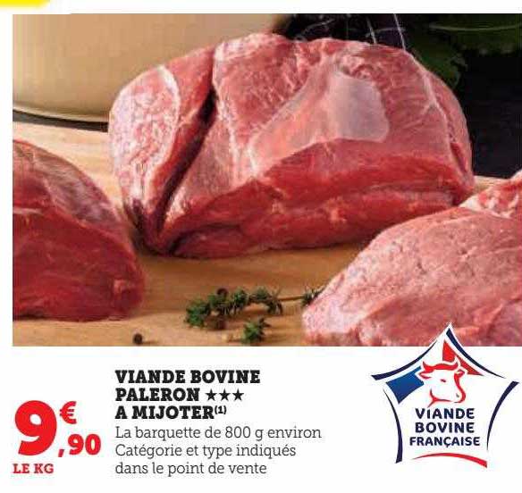 viande bovine paleron***à mijoter