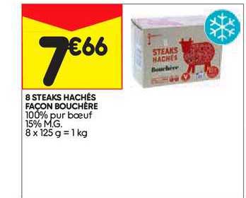 8 steaks hachés façon bouchère