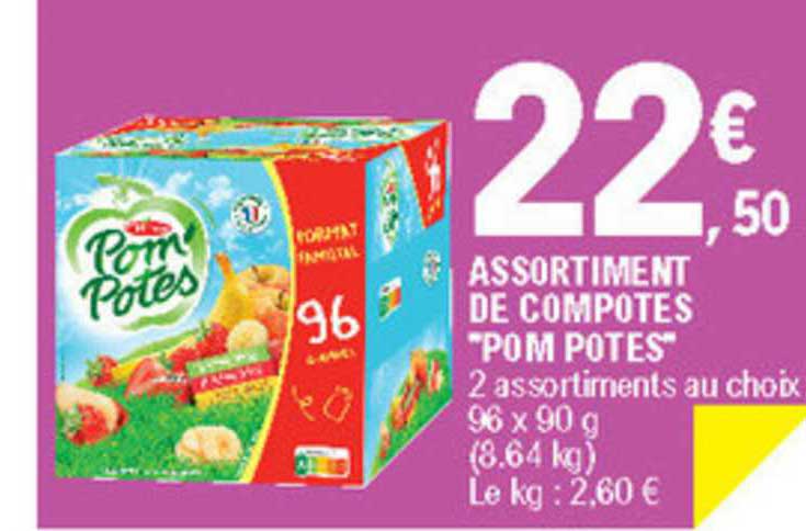 assortiment de compotes "pom potes"