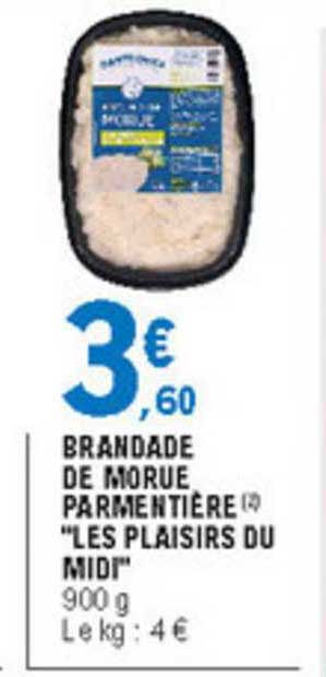 brandade de morue parmentière "les plaisirs du midi"
