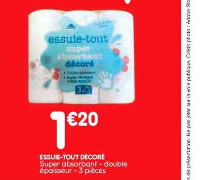 essuie tout décoré