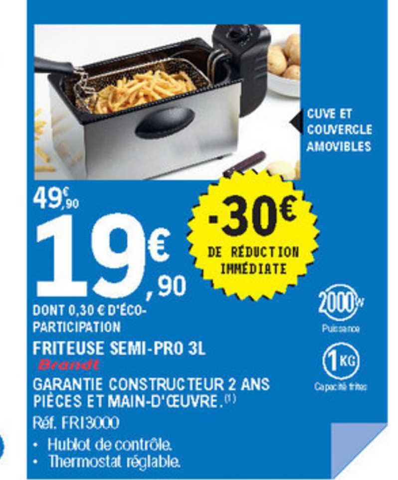 friteuse semi pro 3l