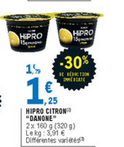 Hipro Citron "danone" -30% De Réduction Immédiate