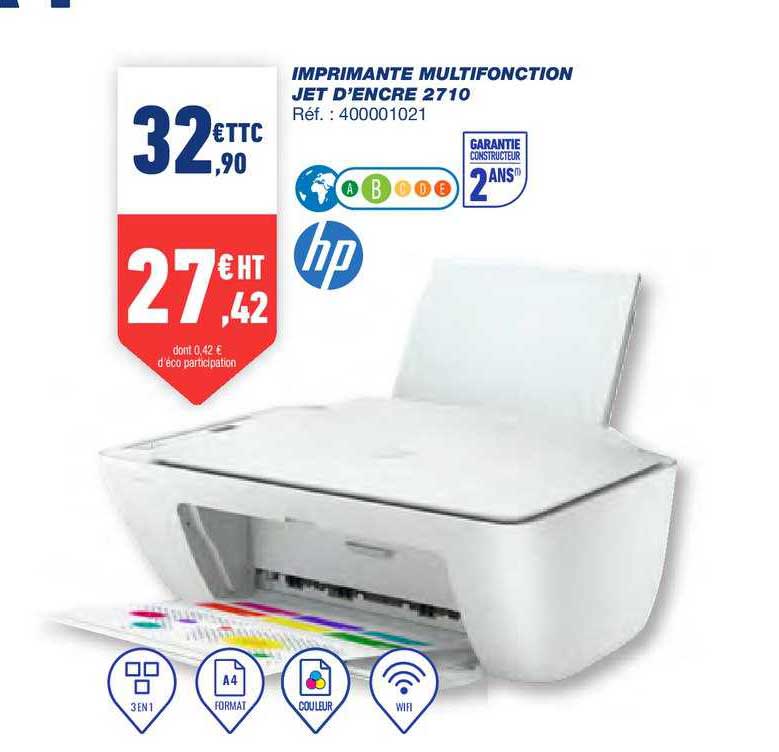 imprimante multifonction jet d'encre 2710