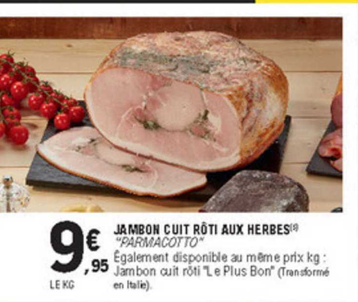 Jambon Cuit Rôti Aux Herbes