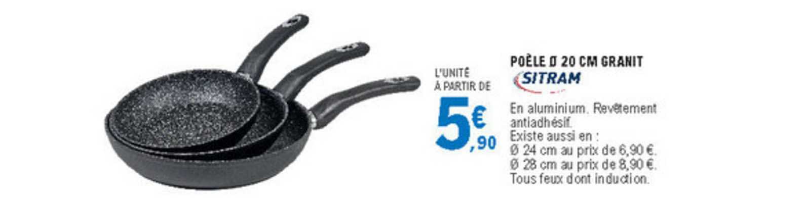 Poêle 20 Cm Granit Sitram