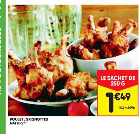 Poulet : Grignotes Nature