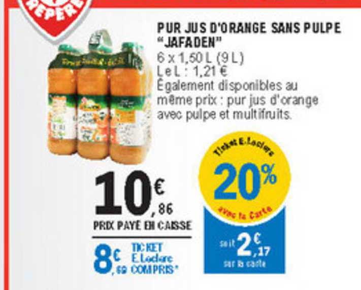 Pur Jus D'orange Sans Pulpe "jafaden"